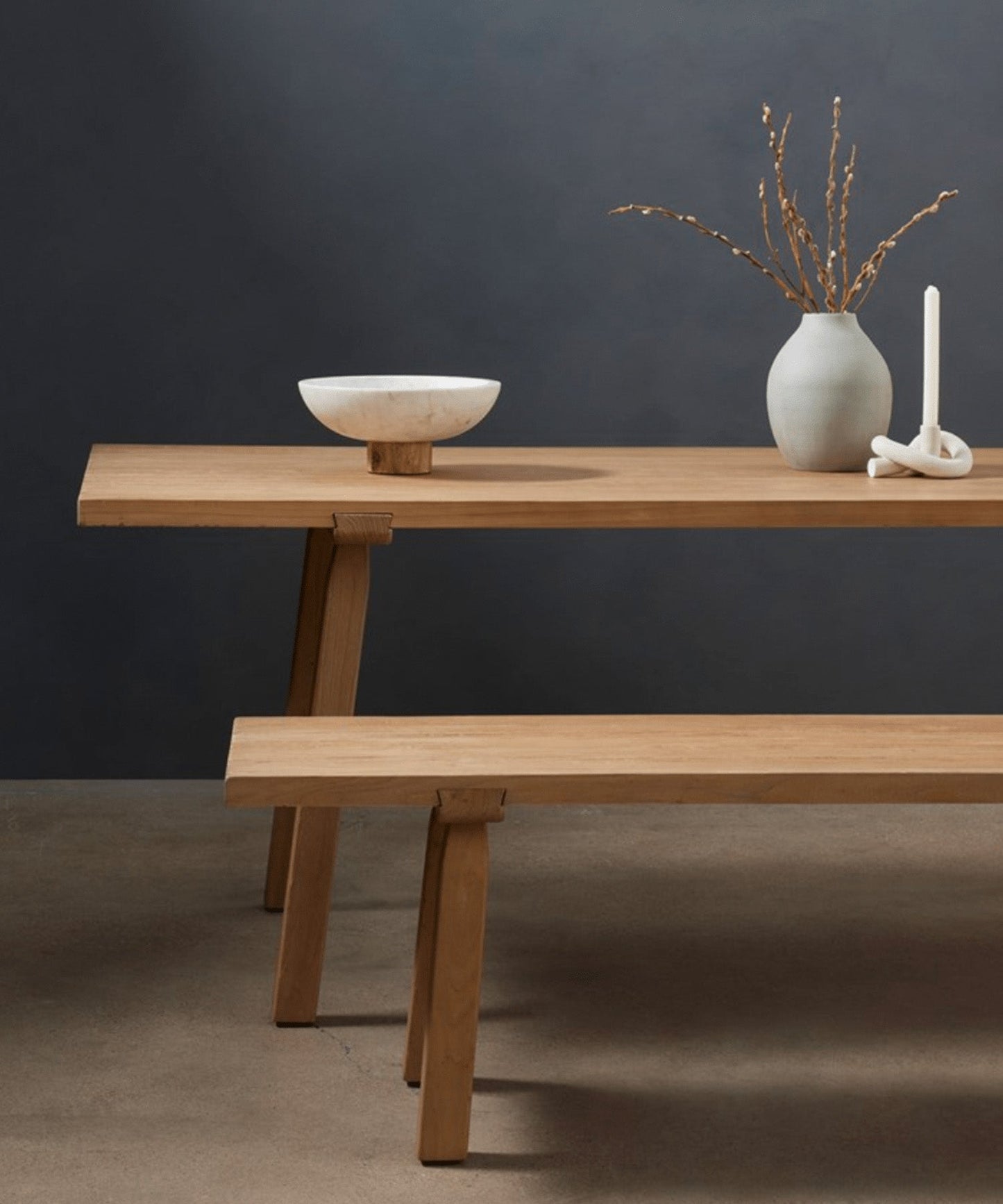 Natural Elm Dining Bench - Stephenson House