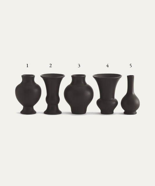 Matte Black Mini Vases, 5 Styles - Stephenson House
