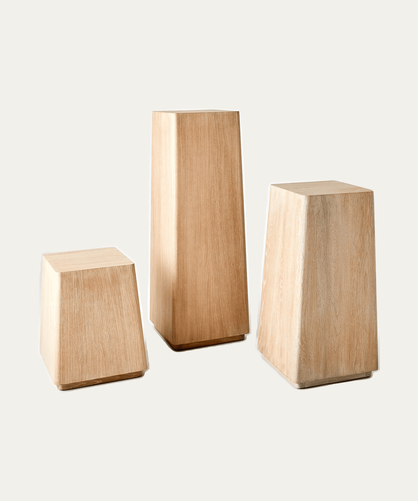 Natural Oak Pedestals - Stephenson House