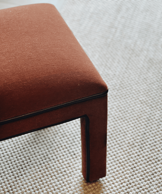 Vintage Parson Mohair Stool - Stephenson House