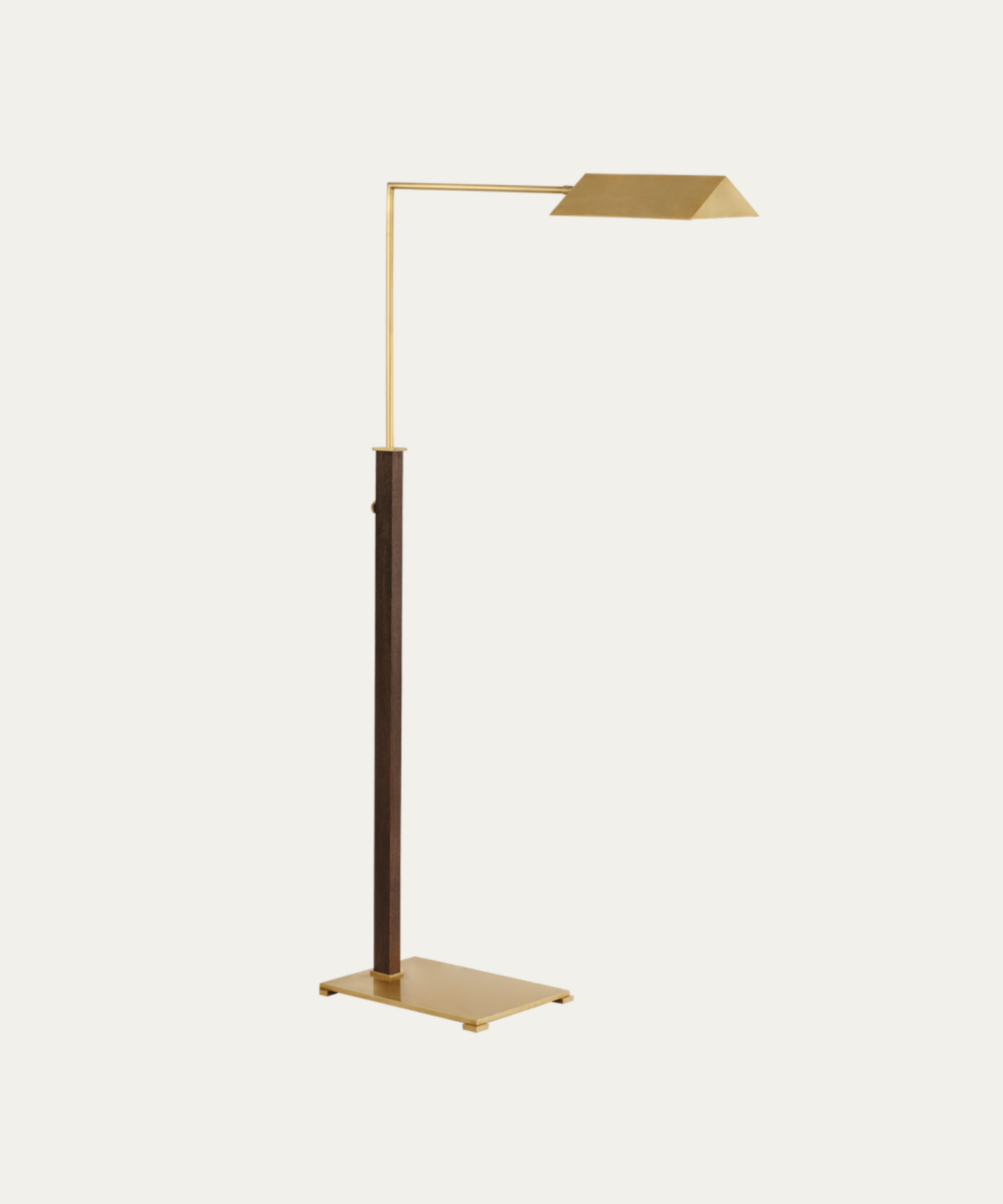 Walnut & Brass Floor Lamp - Stephenson House