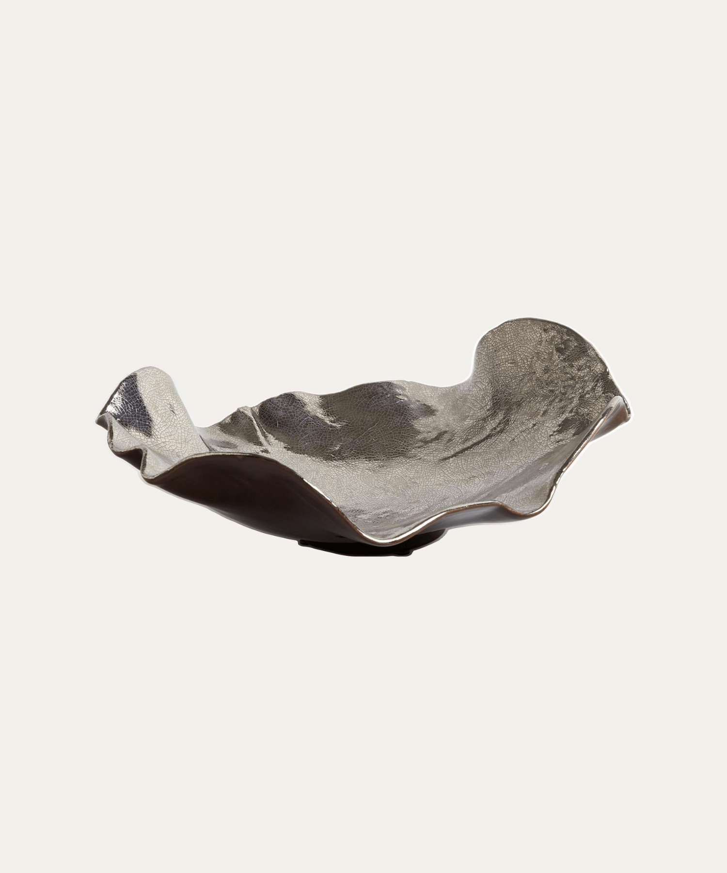 Wave Platter, Platinum Crackle - Stephenson House