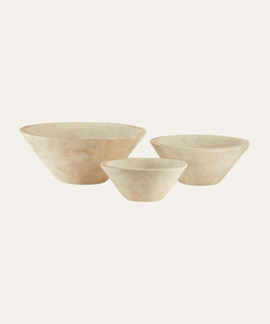 Cottage Beige Bowl, Set of 3 - Stephenson House