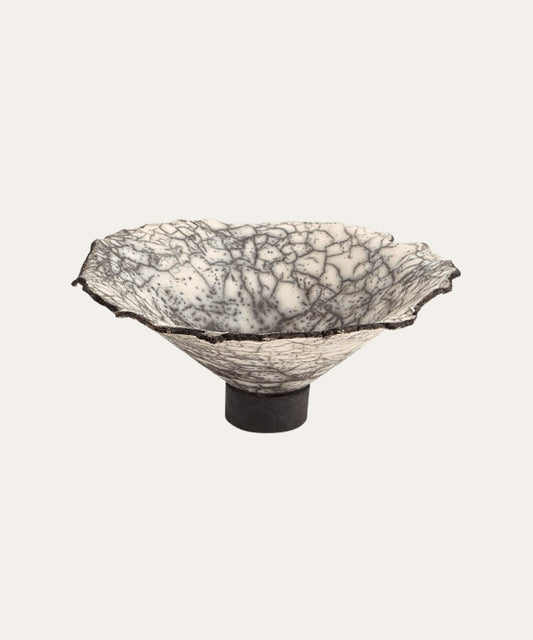 Crackled Footed Bowl - Stephenson House