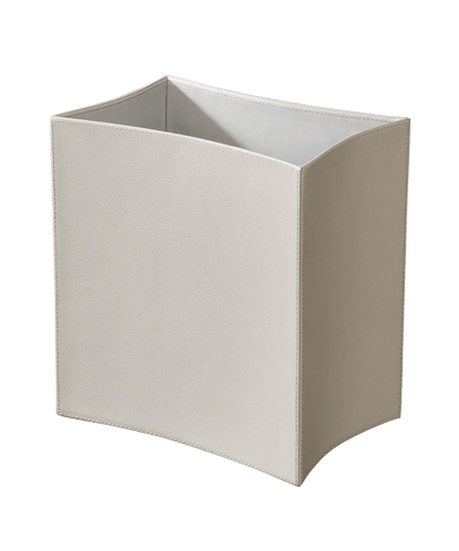 Folded Leather Wastebasket - Stephenson House