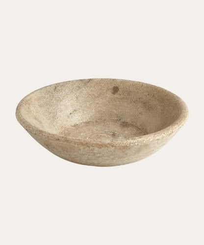 Marble Bowl, Antiqued White - Stephenson House