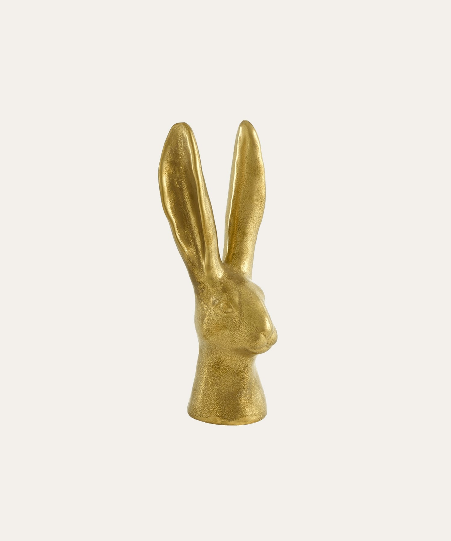 Rabbit Sculpture - Matte Gold - Stephenson House