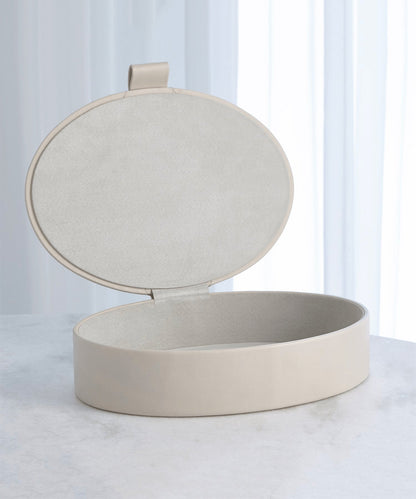 Signature Oval Leather Box - Stephenson House