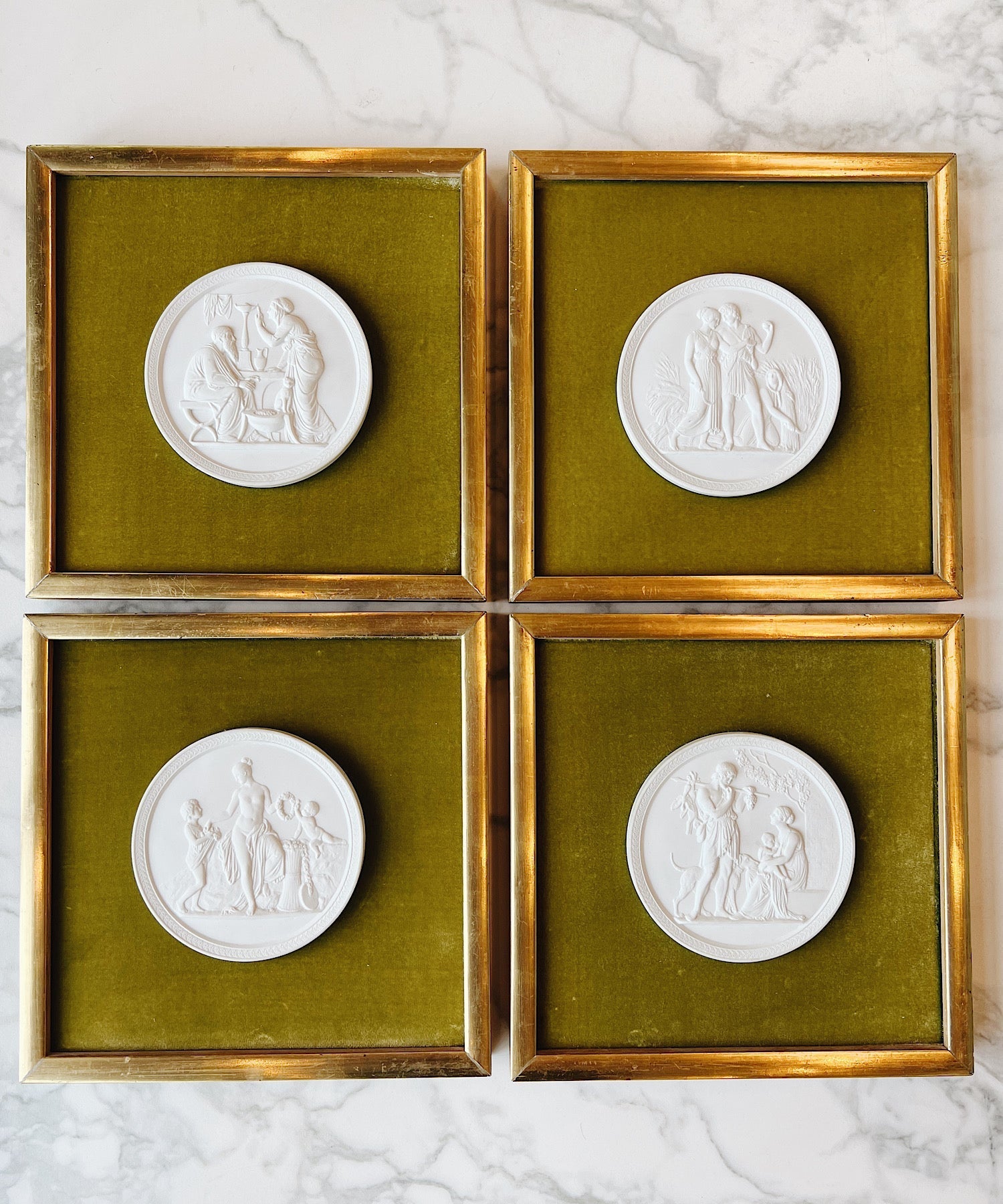 Vintage Royal Copenhagen Medallions (Set of 4) - Stephenson House